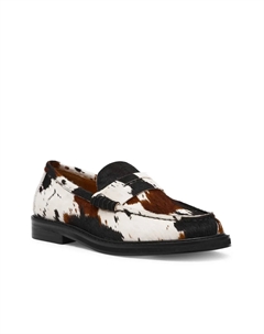 Лоферы Madison, White/Brown/Black Cow Print Steve madden
