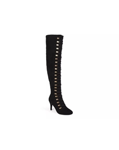 Trill Wide Calf Thigh High Сапоги, Black Journee