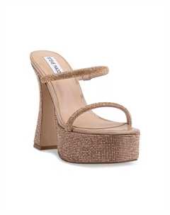 Сандалии Zayne Platform, Beige/Rose Gold Steve madden