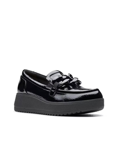 Лоферы Zylah Wedge, Black Patent Clarks