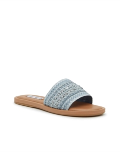 Сандалии Sienna, Blue Woven Raffia Steve madden