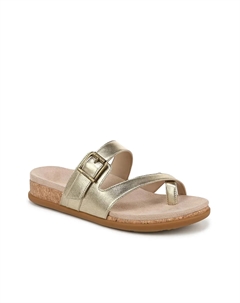 Сандалии Carmela Toe Loop, Gold Metallic Leather Vionic