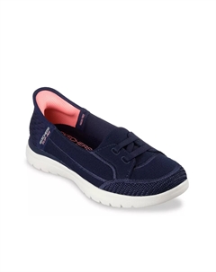 Hands Free Slip-Ins: On The Go Flex Top Notch Слипоны Sneaker - женские, Blue/White Skechers