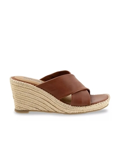 Эспадрильи Hastings на клиновидной подошве, Brown Leather Softwalk