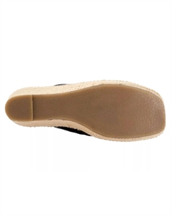 Эспадрильи Hastings на клиновидной подошве, Black Leather Softwalk