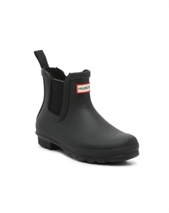 Сапоги резиновые Original Chelsea на каблуке, черный Hunter