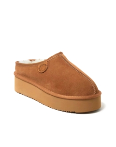 Queenstown Platform Тапочки - женские, Chestnut Dearfoams