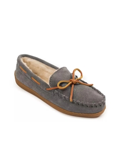 Мокасины на жесткой подошве, Grey Minnetonka