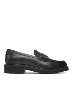 Тапочки Crest Squarish Toe Penny Loafer FW0FW08633, черный Tommy hilfiger
