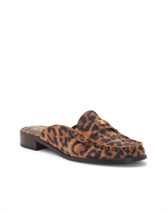 Cobby Мюли, Brown Leopard Print Leather Vince camuto