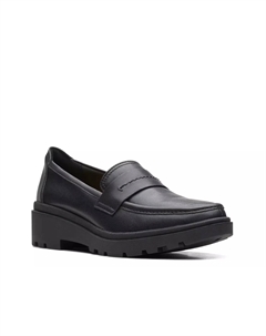 Calla Ease Лоферы, Black Leather Clarks