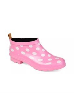 Резиновые сапоги Rainer, Pink/White Polka Dot Print Journee