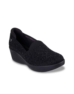 X Martha Stewart Pier-Lite My Reflection Wedge Слипоны, Black Skechers