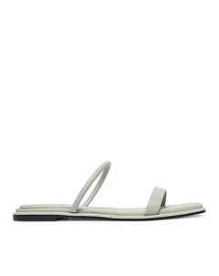 Мюли Flat Sandal Squared 2-Bar Lth HW0HW02532, бежевый Calvin klein