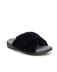 Сандалии Relax II, Navy Faux Shearling Vionic