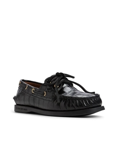 Оригинальные лодочные туфли с 2 отверстиями, Black Sperry