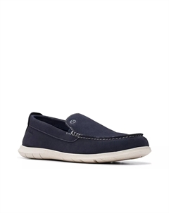 Слипоны Flexway Step, Navy Suede Clarks
