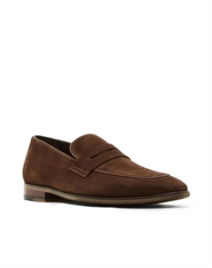 Henrix Penny Лоферы, Chocolate Brown Suede Steve madden