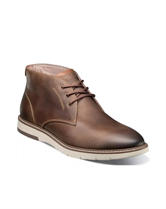 Vibe Plain Toe Chukka Ботинки, Dark Brown Florsheim