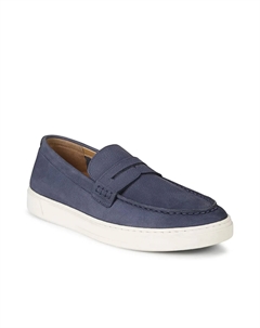 Туфли-лоферы Thompson Penny - мужские, Navy Nubuck Leather Vionic