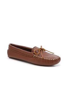 Double Softsole Мокасины Slipper, Cognac Minnetonka