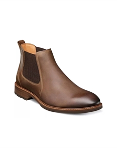 Chalet Plain Toe Chelsea Ботинки, Brown Florsheim
