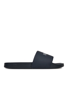 Мюли Hilfiger Print Tumble Pool Slide FM0FM05505, синий Tommy hilfiger