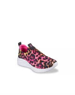 Ультрамягкие слипоны 3.0 - детские, Pink Leopard Print Skechers