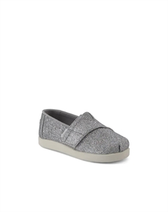 Слипоны Slip-On - детские, Silver Metallic Toms