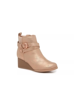 Стильные ботильоны на платформе - детские, Rose Gold Metallic Blowfish malibu