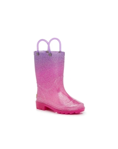 Блестящие светящиеся резиновые сапоги - детские, Purple/Pink Ombre Western chief