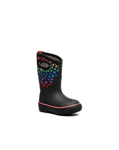 Классические резиновые сапоги - детские, Black Rainbow Star Print Bogs°