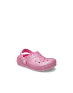 Классические босоножки-сабо с блестками - детские, Light Pink Crocs