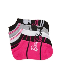 Носки детские Barbie No Show - набор 5 пар, White/Black/Pink High point design