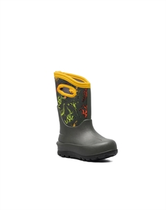 Неоклассические зимние ботинки Super Dino - детские, Dark Green Multicolor Bogs°