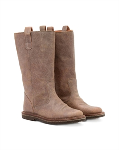 Замшевые сапоги до колена, коричневый Pèpè