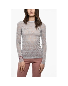 UNDERWEAR Кружевной топ с длинными рукавами, Light Blue Dsquared2