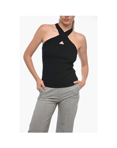 Трикотажная майка с ребристым узором, Black Msgm