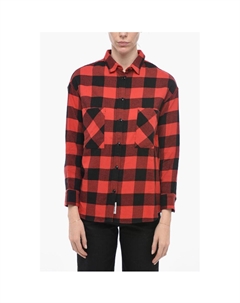 Красная хлопковая рубашка, Red Woolrich