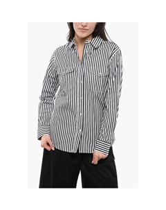 Рубашка Saharan из пряжи в полоску Awning, Black and White Woolrich