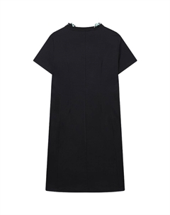 Платье с короткими рукавами женское темно-синее Fila