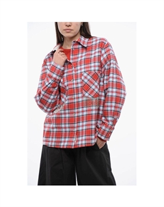 Верхняя рубашка из хлопковой смеси в клетку с бахромой, Red Woolrich