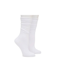 Женские ребристые носки-следки - 2 пары, White Steve madden