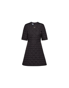 Платье с короткими рукавами женское черное Prada