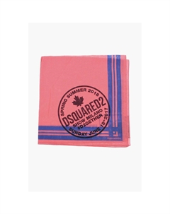 Хлопковая бандана с принтом бобра, Pink Dsquared2