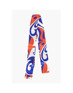 Тонкий шелковый платок с узором, Multicolor Dsquared2