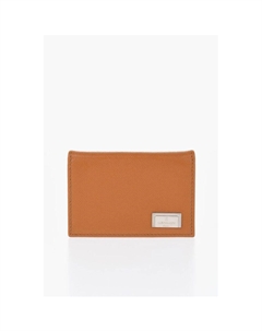 Визитница из сафьяновой кожи с двойным сложением, Brown Corneliani