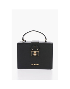 Кожаная сумка-портфель LOVE с поворотным замком Moschino, Black