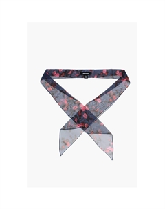 Тонкий шифоновый платок с цветочным узором, Blue Dsquared2