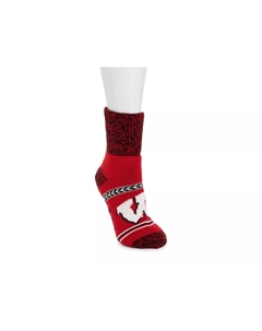 Game Day Unisex Heat Retainer Short Crew Носки, Wisconsin Muk luks